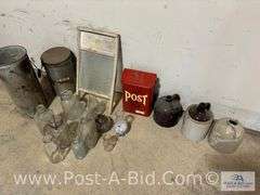 Large Tote Of Vintage Items.