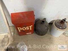 Large Tote Of Vintage Items.