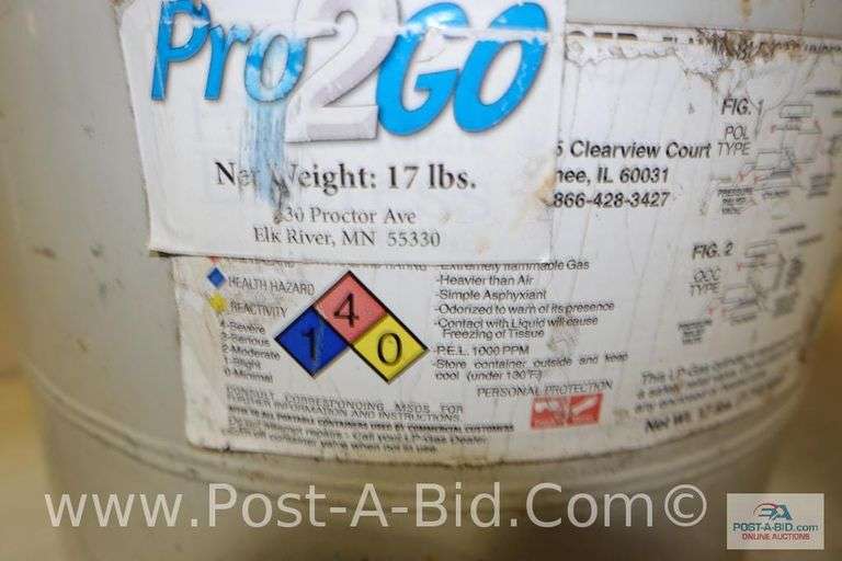 Full 20 lb. Propane Tank, With Crate.