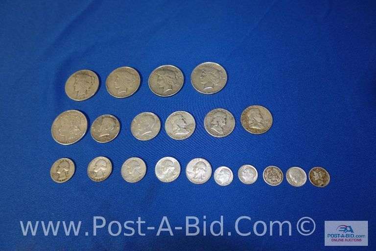 5-Silver Dollars Years 1921-1923, 5-Silver Half Dollars Years 1951-1964, 5-