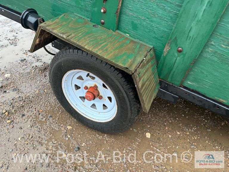 Shop Built 4' x 8' Trailer, 3' Sides, Lights, 1 7/8" Ball, Lifetime License