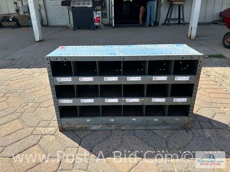 Bolt Bins 36" W x 12" D x 21" T.