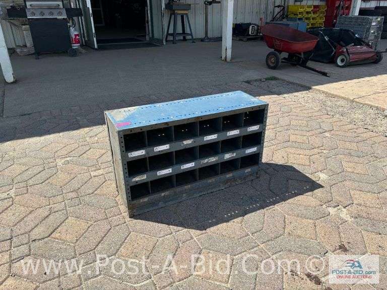 Bolt Bins 36" W x 12" D x 21" T.
