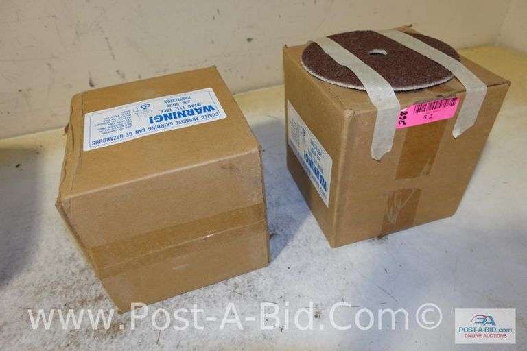 2-Boxes of 48 Pieces 7" Scotch Pads For Grinders, Owner Stated, "Works On R