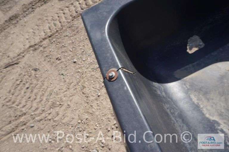 Plastic Feeder/Garden Beds, Have Cracks, Approx. 10' Long x 34" T.
