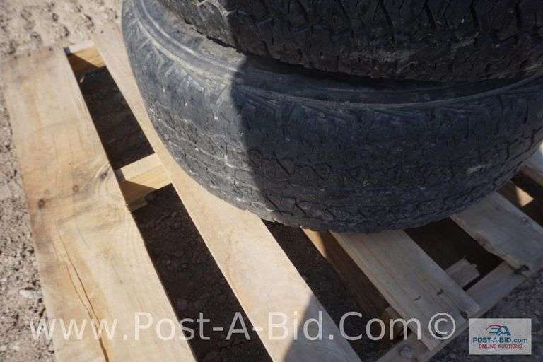 4-Firestone 245/65 R17 Tires, With Center Caps And Lugs, Owner Stated, "Wer