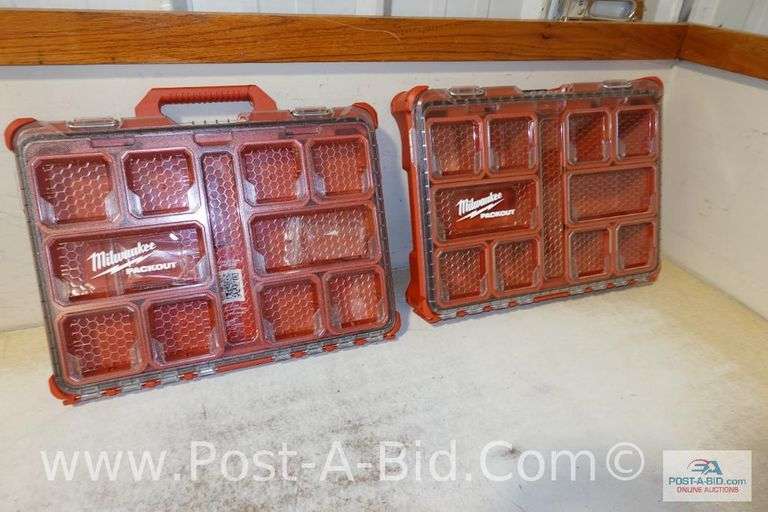 2-Milwaukee Packout Organizers, New.