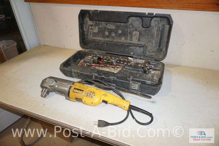 DeWalt 90" Angle Drill, In Case.