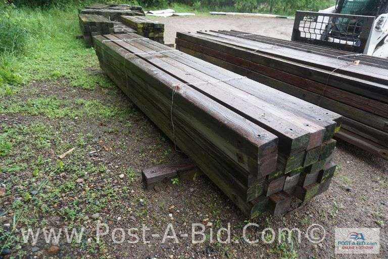 Bundles Of 14' Wood Cross Arms, Approx. 25 Each.