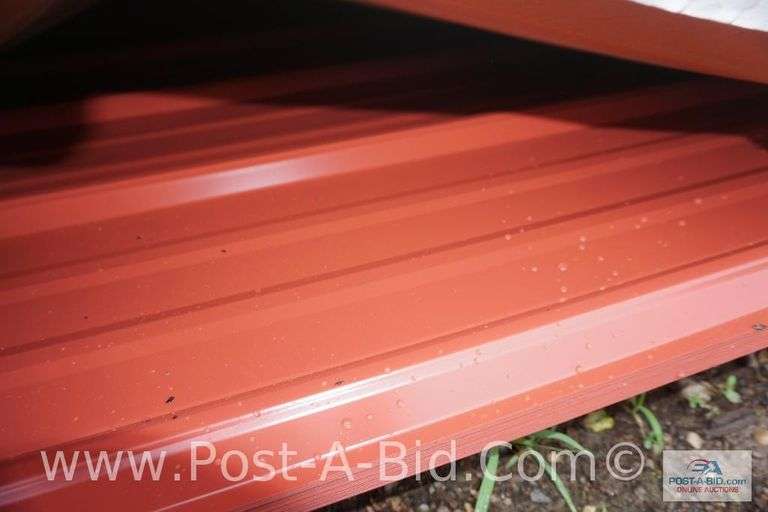 Classic Rib 36 29Ga GR80 CF45 Red Sheet Metal, Approx. 24 Pieces Ranging In