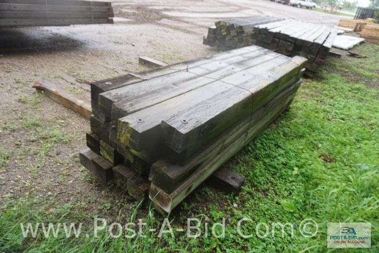 Bundle Of 8' Long Wood Cross Arms, Approx. 25 Each