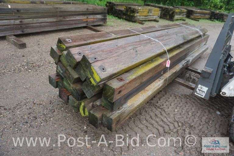 Bundles Of 14' Wood Cross Arms, Approx. 25 Each.