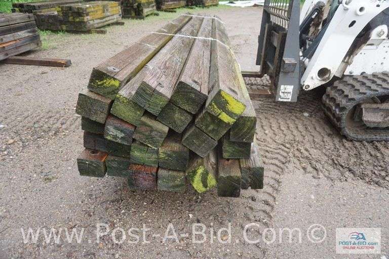 Bundles Of 14' Wood Cross Arms, Approx. 25 Each.