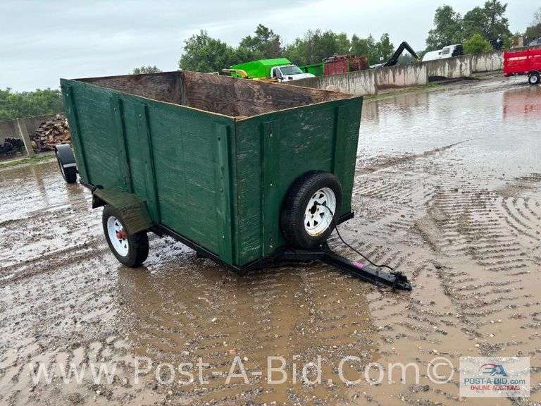 Shop Built 4' x 8' Trailer, 3' Sides, Lights, 1 7/8" Ball, Lifetime License