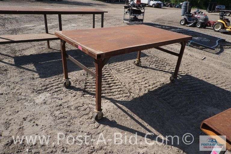 Metal Work Table, 6' x 43" .