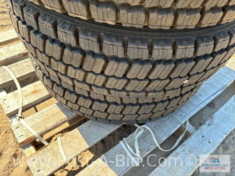 4-Hankook 225/70 R19.5 Tires, DH07.