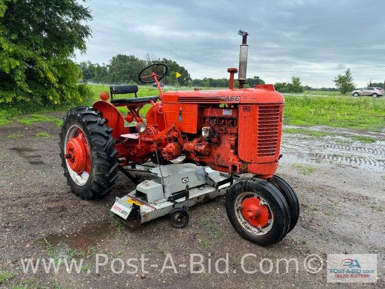 VAC Case, With 60" Belly Mower, Hydraulic Lift, Lights, 12 Volt,Dead Battery