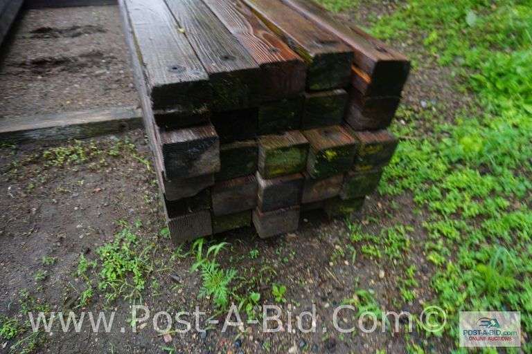 Bundles Of 14' Wood Cross Arms, Approx. 25 Each.