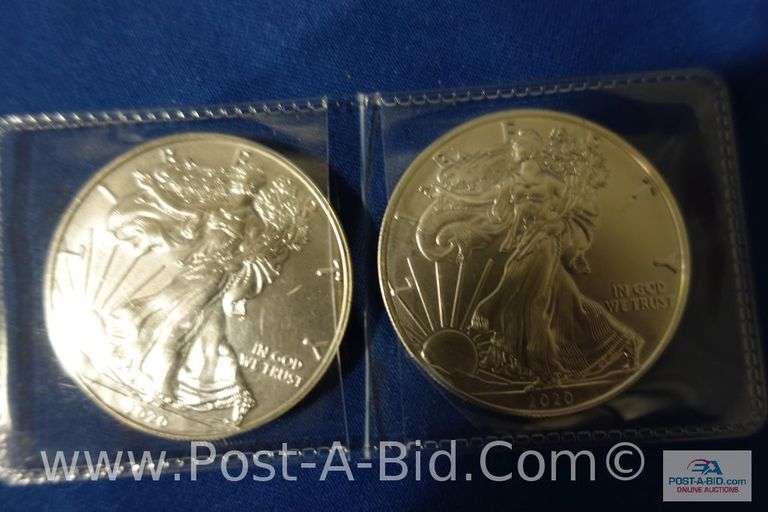 2-1 oz. .999 Fine Silver Rounds.
