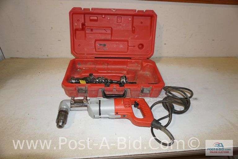 Milwaukee 1/2" Right Angle Drill, In Case.