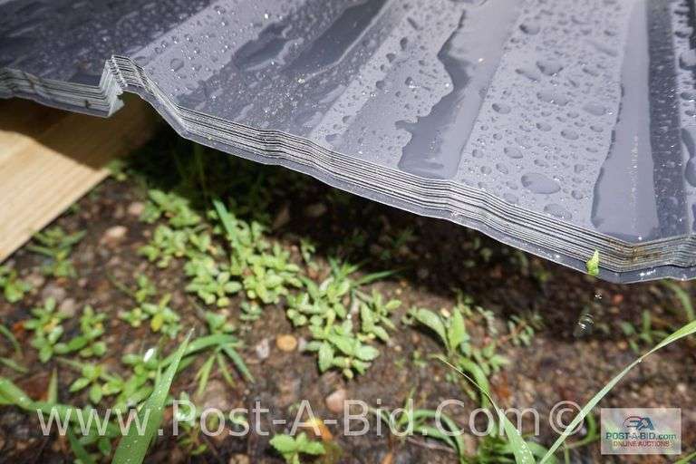 Classic Rib 36 29 Ga GR80 Colorfit 40 Black Sheet Metal, Approx. 14 Pieces