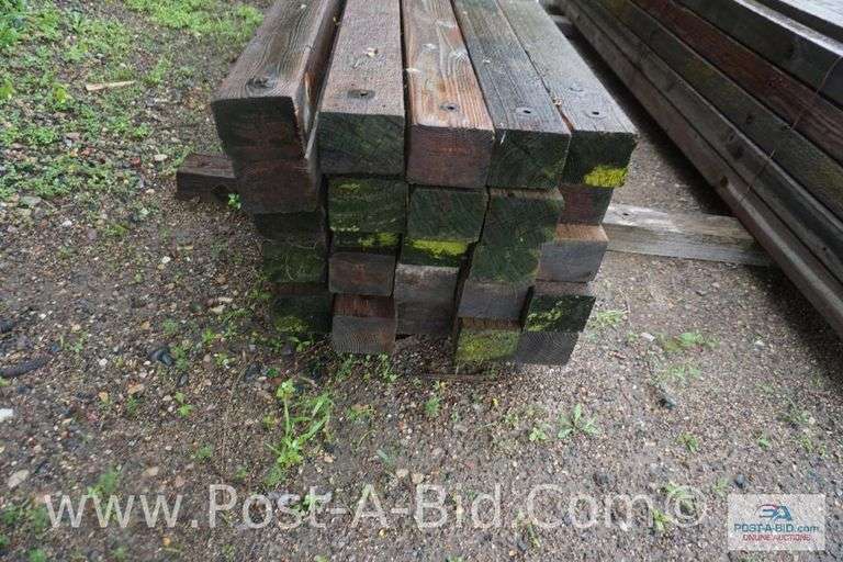 Bundles Of 14' Wood Cross Arms, Approx. 25 Each.