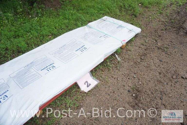 Classic Rib 36 29Ga GR80 CF45 Red Sheet Metal, Approx. 38 Pieces At 11' Lon