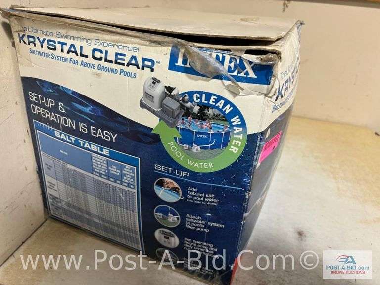 Intex Salt Water System For Above Ground Pools, Owner Stated, "Like New."