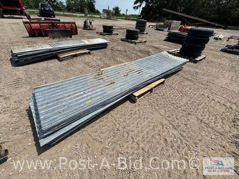 Lot Of 12' Used Galvanized Steel.