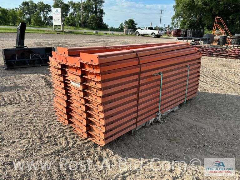 Heavy Duty Pallet Racking Crossbeams, Approx. 55 At 8' Long.