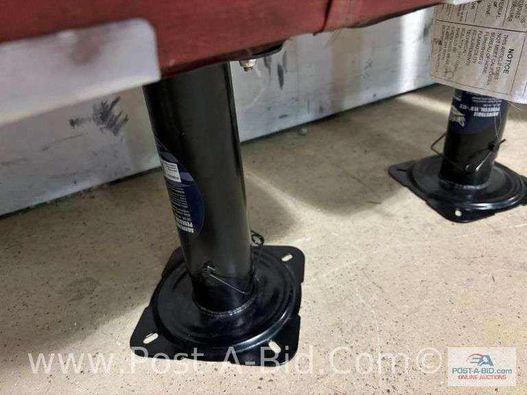 3-Red Pedestal Boat Seats.