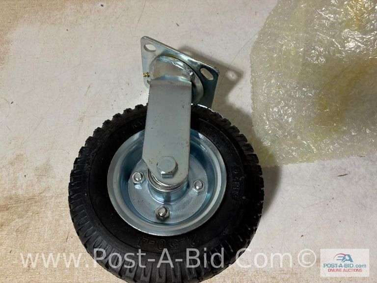 4-Pneumatic Wheels/Tires 2.5-4, 2-Swivel And 2-Fixed, 3" Extension With 1 3