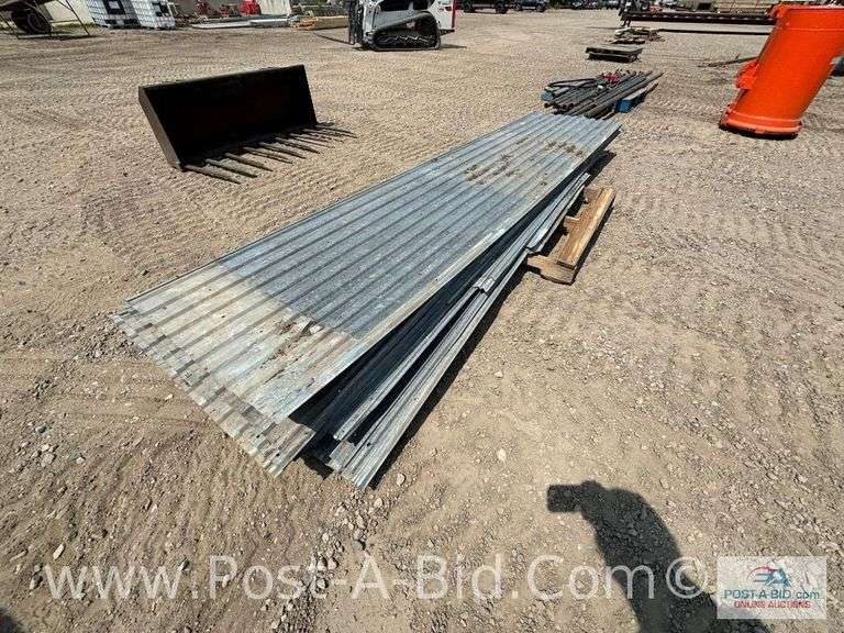 Lot Of 12' Used Galvanized Steel.
