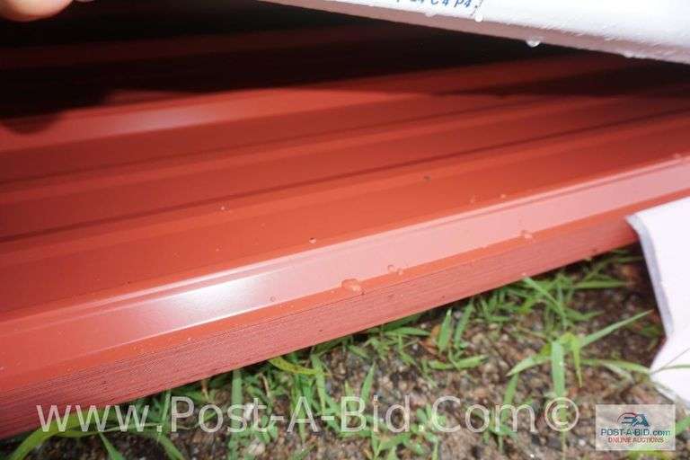 Classic Rib 36 29Ga GR80 CF45 Red Sheet Metal, Approx. 38 Pieces At 11' Lon