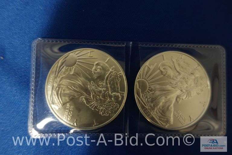 2-1 oz. .999 Fine Silver Rounds.