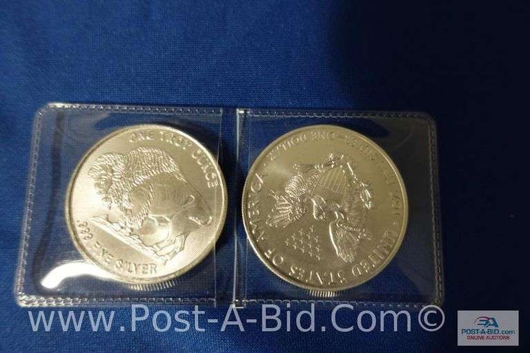 2-1 oz. .999 Fine Silver Rounds.