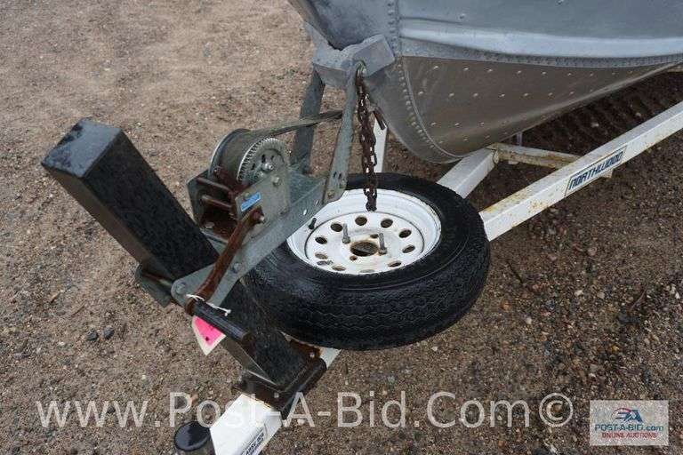 1989 Northwoods 16' Boat- No Motor, Has Minnkota 40 Lb Thrust Bow Mount Tro