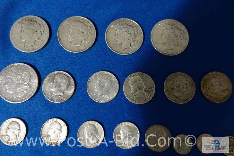 5-Silver Dollars Years 1921-1923, 5-Silver Half Dollars Years 1951-1964, 5-
