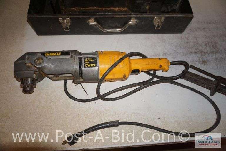 DeWalt 1/2" Right Angle Drill DW124, In Case.