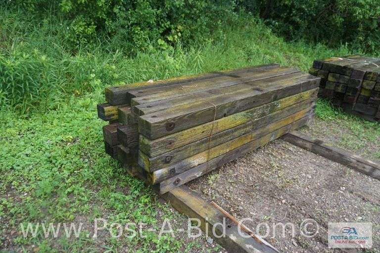 Bundle Of 8' Long Wood Cross Arms, Approx. 25 Each
