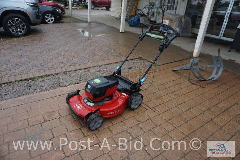 Toro 60 Volt Push Mower- No Charger, Condition Unknown.