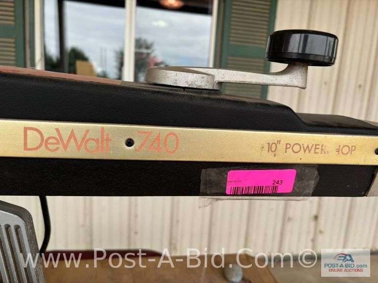 DeWalt Radial Arm Saw, 120 V, 3,450 RPM, Model 740 Powershop, 3" Cut, 2 HP,