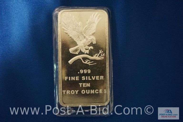 10 Ounce .999 Silver Bar.