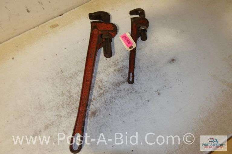 2-Pipe Wrenches Ridgid 1-14" and 1-24".