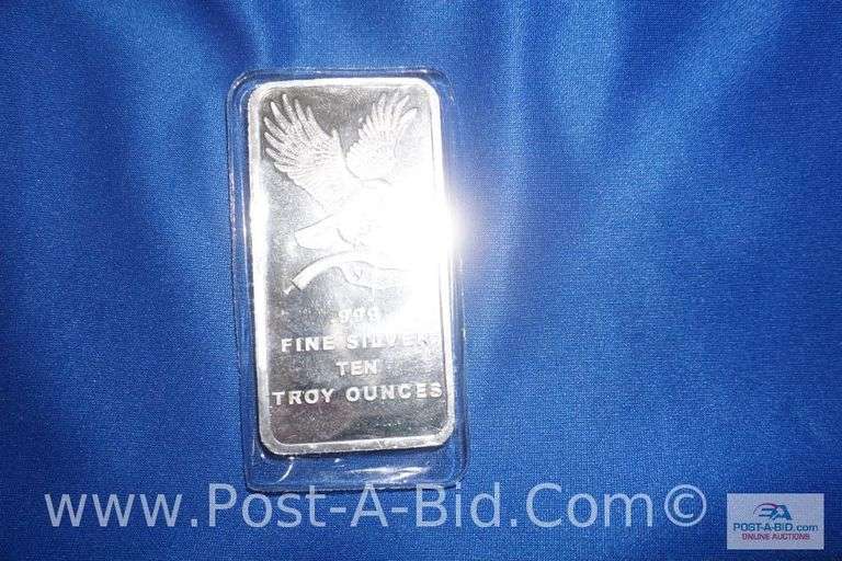 10 Ounce .999 Silver Bar.