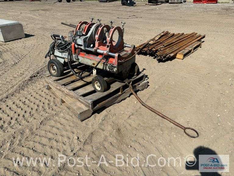 Pipe Fuser With Cutter And Heat Pad, Hand Hydraulic And 2 Sets Of Dies.
