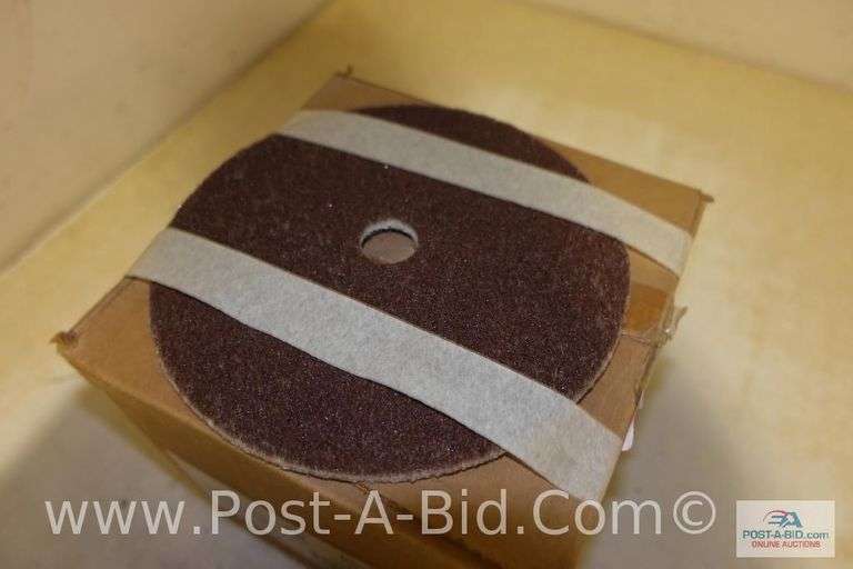 2-Boxes of 48 Pieces 7" Scotch Pads For Grinders, Owner Stated, "Works On R