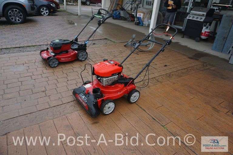 Troy Bilt CSV 070 Mower With 6.75 Gas Motor, Condition Unknown.