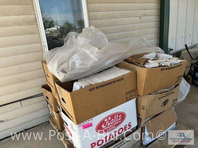 Pallet Of Ceramic Tile, 4" Square, Approx. 30 Boxes, All White.