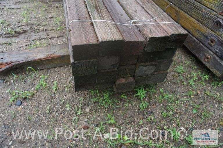Bundle Of 8' Long Wood Cross Arms, Approx. 25 Each